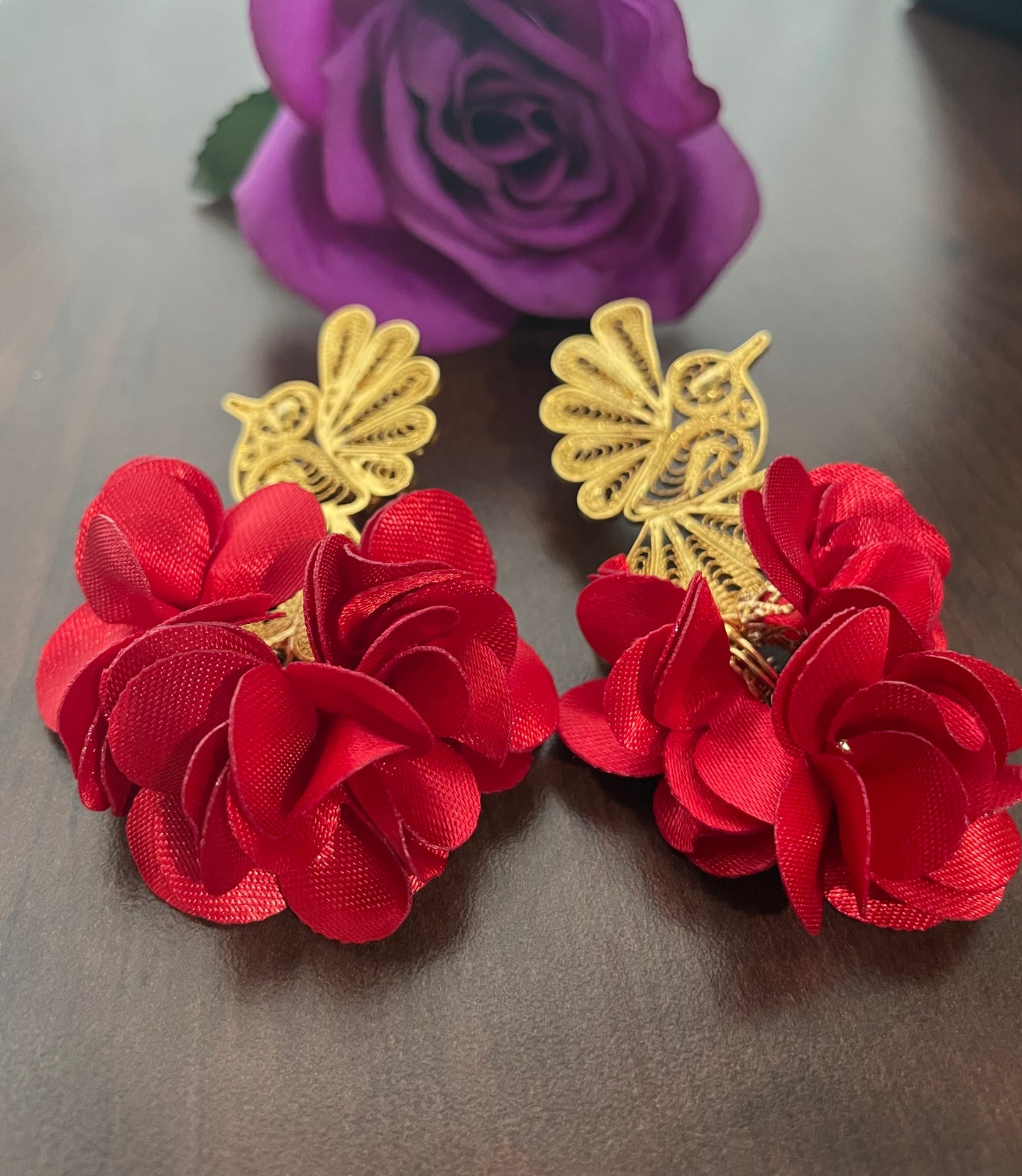 Filigrana aretes colibri
