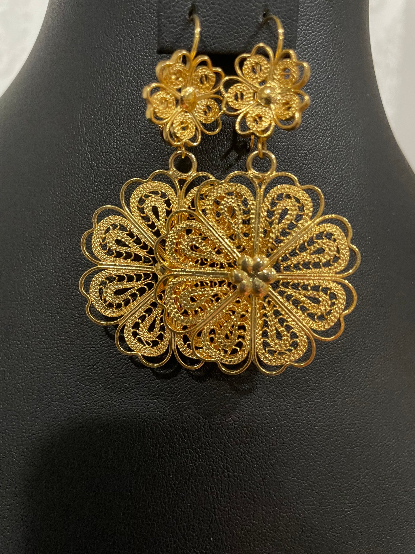 Flower Filigree Earrings