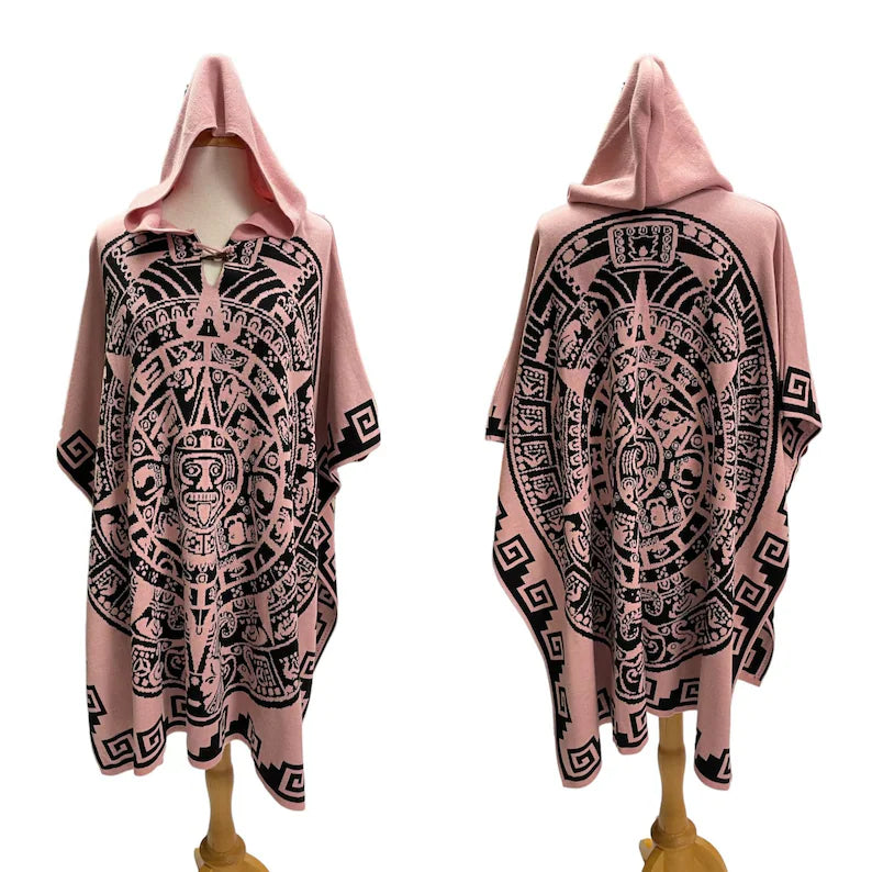 Aztec Calendar Poncho